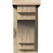 Ekena Millwork Mediterranean Rough Sawn Corbel w/Backplate, Douglas Fir, 6"W x 12"D x 12"H COR06X12X12MED01RDF - alternate 3